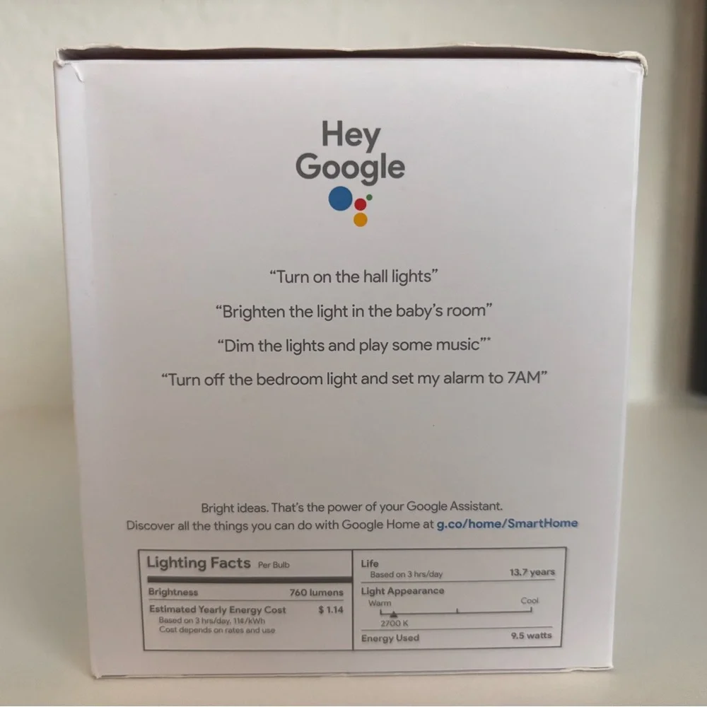 Google Home Mini with GE Smart Bulb - Gray